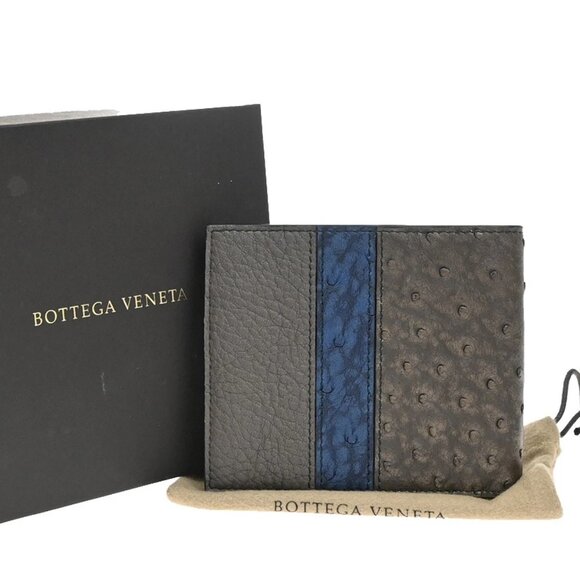 BOTTEGA VENETA Logo Compact Bifold Wallet 238-082125 - Picture 1 of 13